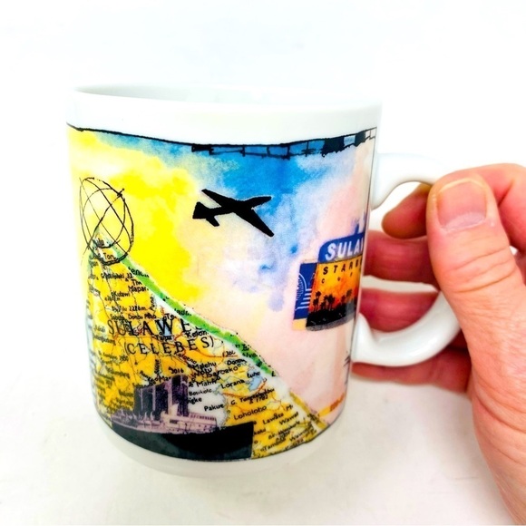 Starbucks Rare Coffee Stamp Sulawesi Mug 1995 12oz - Picture 1 of 7